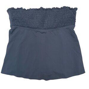 Kenneth Cole REACTION Women's Black‎ Smocked Bust Pull On Sleeveless Tube Top L